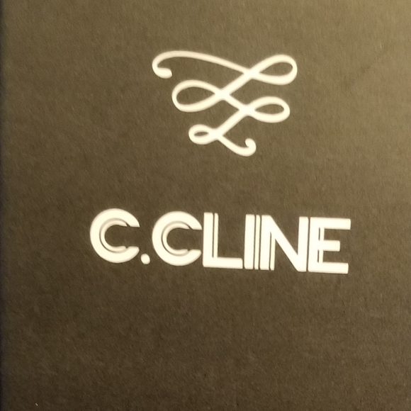 C.Cline blue flutter sleeve wide leg jumpsuit size XL - Picture 4 of 5